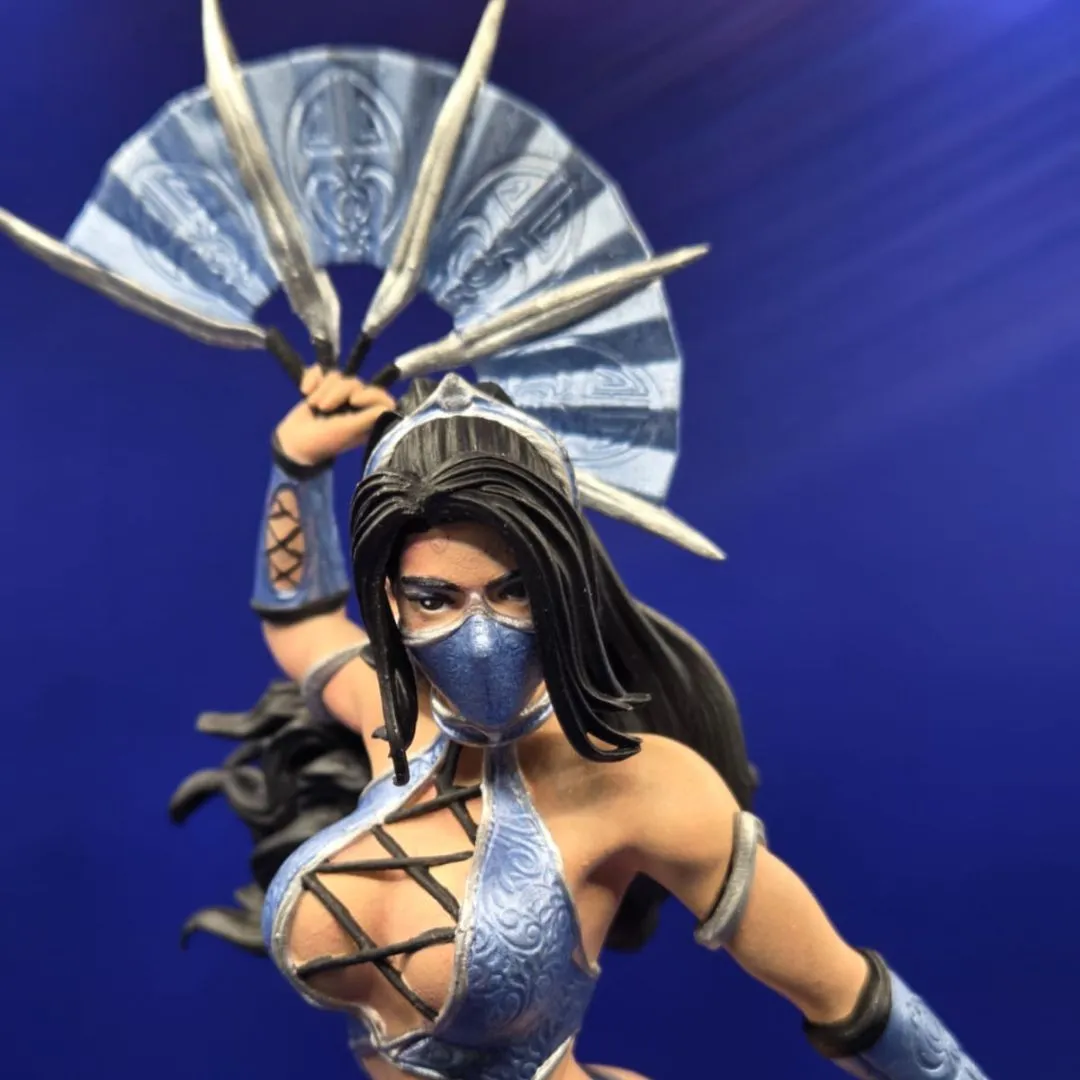 Kitana - Mortal Kombat | Estátua Colecionaveis Action Figure 22 cm - foto 5