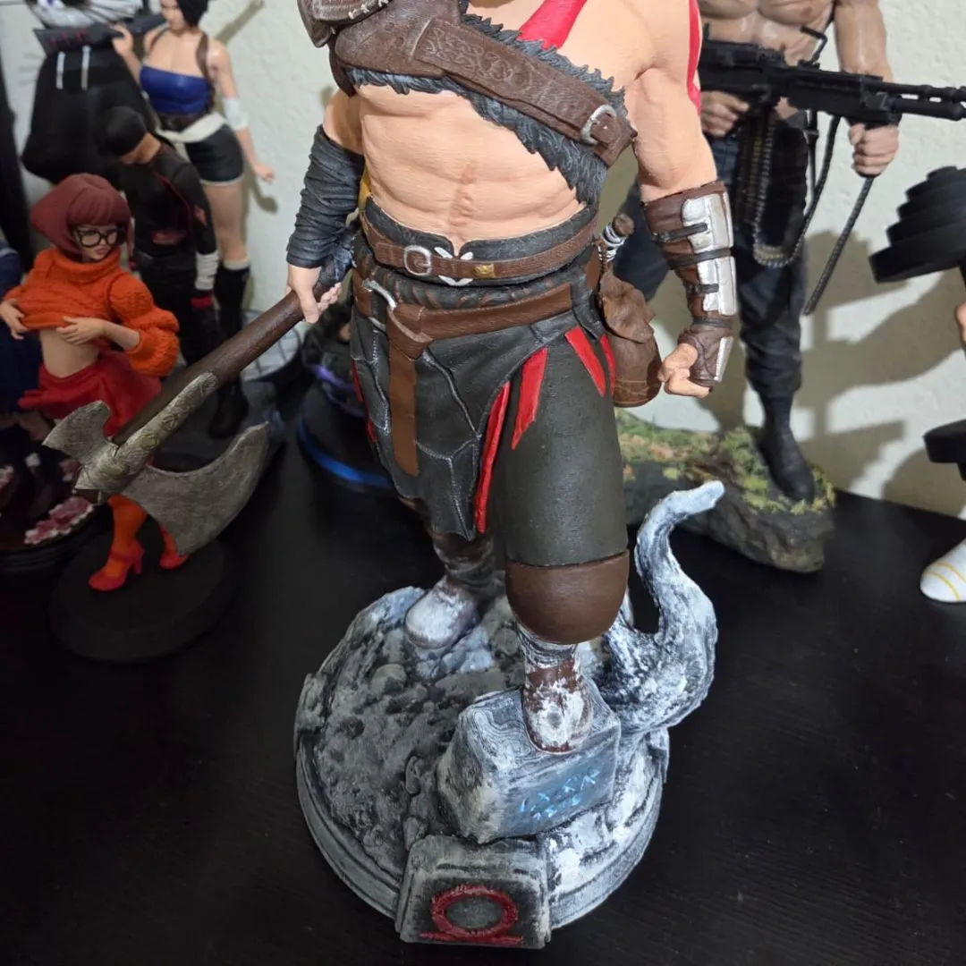 kratos god of war estátua 35 cm Deus Da Guerra - foto 3