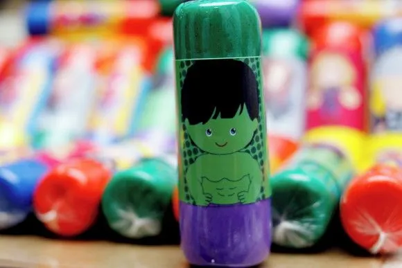 Lembrancinha Personalizada Heróis Sabonete Mágico Massinha - foto 4