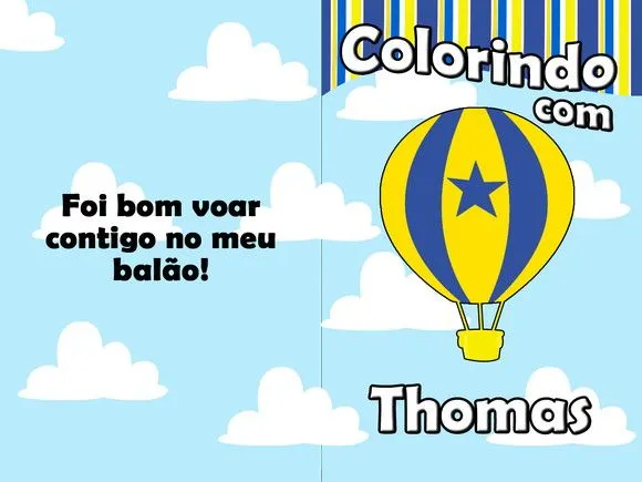 revista colorir balão 14x10 - artesanato de PAPCRIE
