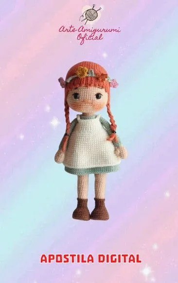 Receita Boneca de Trancinha Amigurumi