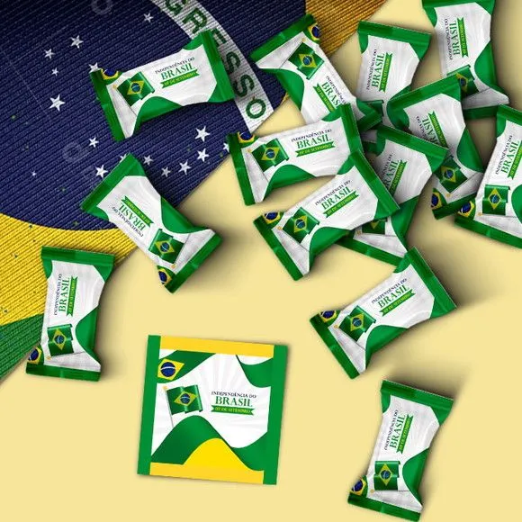 Bala - Dia da Independência Personalizado
