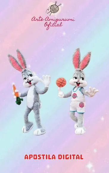Receita Pernalonga Amigurumi - artesanato feito à mão por Arte Amigurumi Oficial