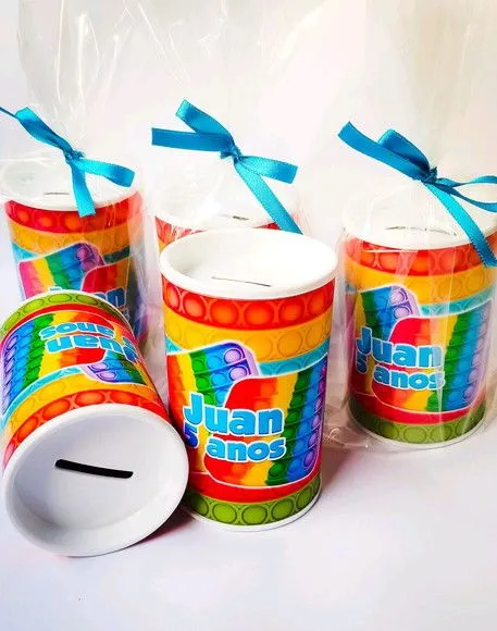 Lembrancinha Cofrinho Pop It