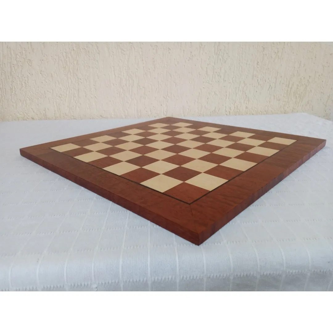 Tabuleiro de Xadrez Tradicional Sapele Pomele Grande - foto 3