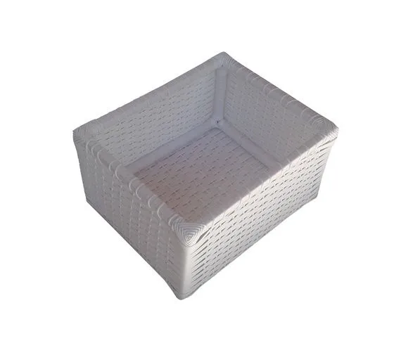 Cesto Sintético Branco 40x30x20 - foto 4