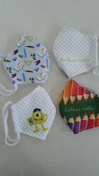 Case porta máscaras dupla face + máscaras de proteção - foto 3