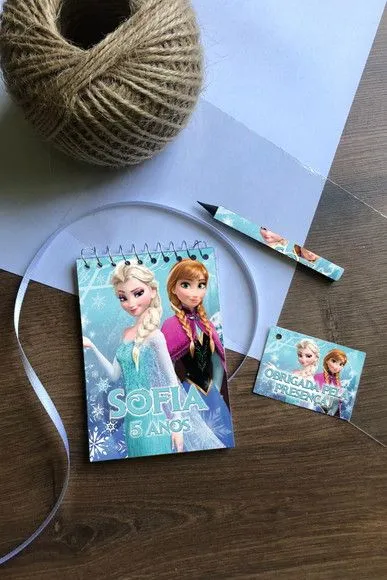 Bloquinho Frozen Personalizado - artesanato feito à mão por Mi Papelaria Criativa