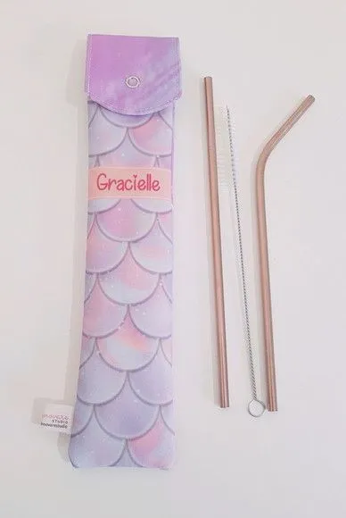 Porta canudo ecológico - artesanato feito à mão por Innovare Studio
