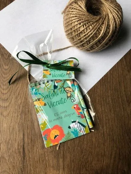 Bloquinho Safari Personalizado - artesanato feito à mão por Mi Papelaria Criativa