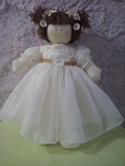 Boneca Daminha - artesanato feito à mão por Ateliê cantinho do bebê