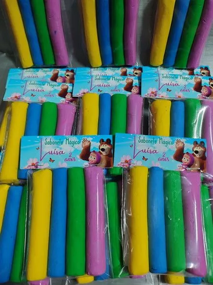 Lembrancinha Infantil Personalizada Marsha e o Urso - foto 2