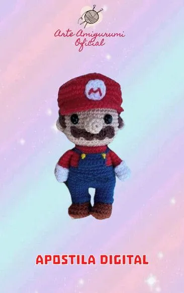 Receita Super Mário - Amigurumi - artesanato feito à mão por Arte Amigurumi Oficial