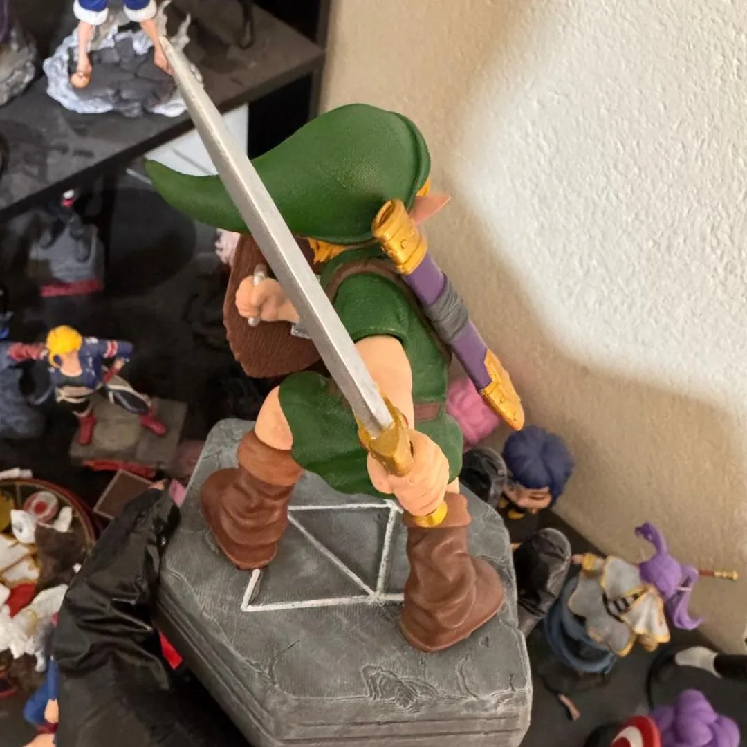 Boneco Action figure link zelda ocarina of time nintendo 64 A pronta Entrega - foto 3