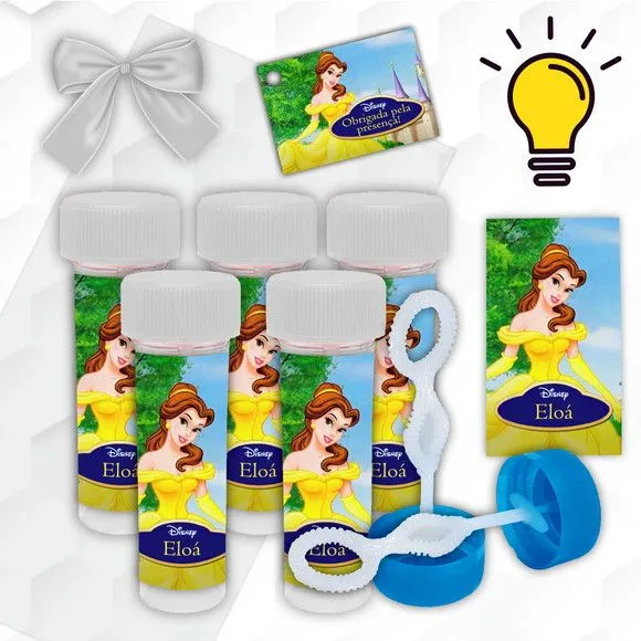 Bolinha de Sabão Bela Personalizada - artesanato feito à mão por Mi Papelaria Criativa