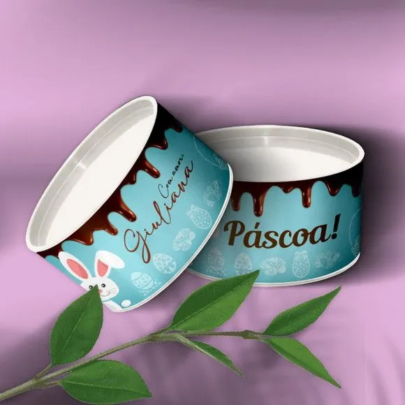 Tubo Lata - Páscoa Personalizada - feito à mão por Mi Papelaria Criativa