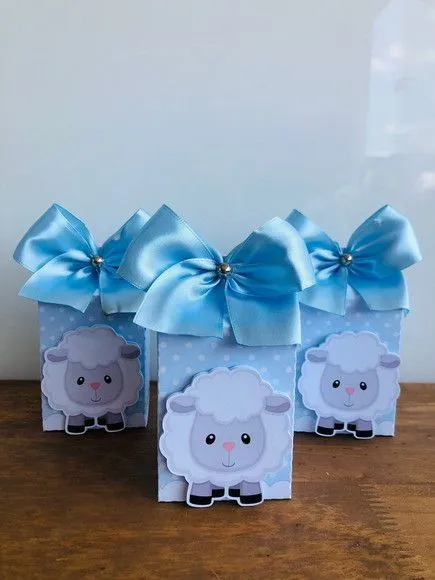 Caixa Milk Ovelhinha - artesanato de Fina Essência Papelaria Personalizada