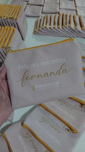 Necessaire Personalizada - Logomarca - artesanato feito à mão por Innovare Studio