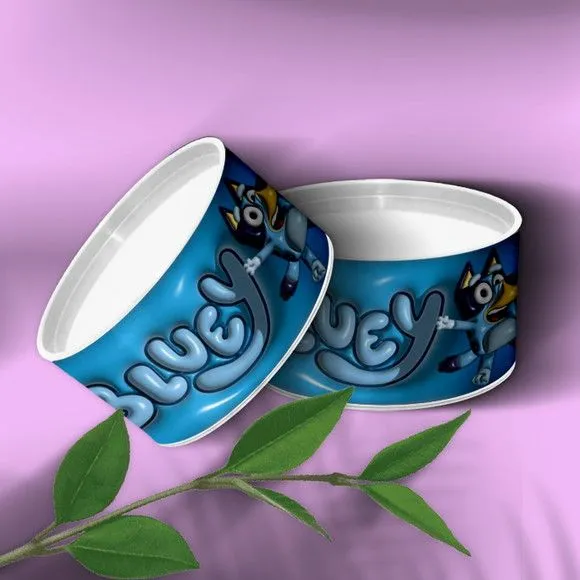 Tubo Lata - Bluey Personalizada - feito à mão por Mi Papelaria Criativa
