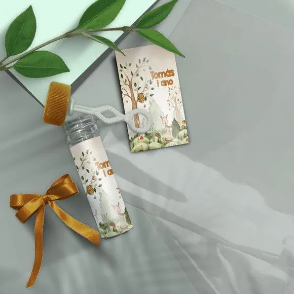 Bolha de Sabão - Bosque Personalizado - artesanato feito à mão por Mi Papelaria Criativa
