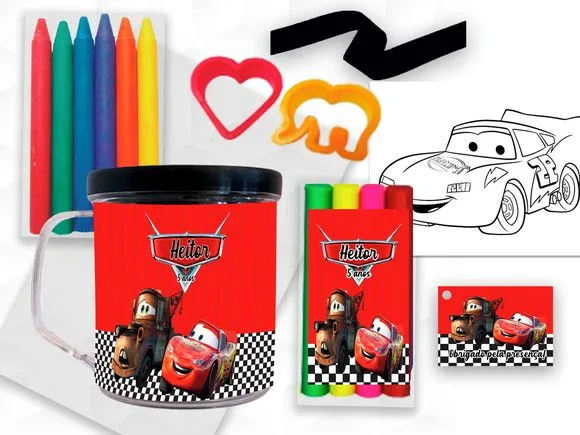 Caneca com Giz e Massinha Carros Personalizada - artesanato feito à mão por creativitybynina