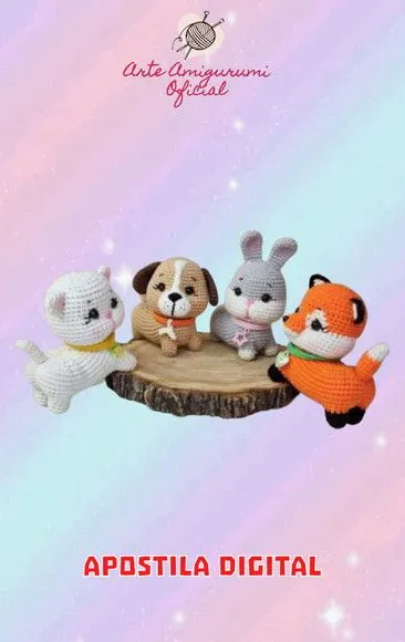 Receita Bichinhos Amigurumi - artesanato feito à mão por Arte Amigurumi Oficial