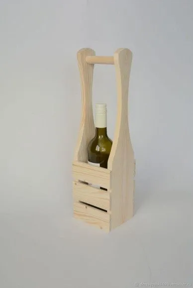 Caixa de Madeira para Vinhos - artesanato feito à mão por DASERRA ARTE EM MADEIRA