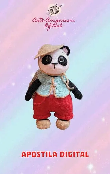 Receita Kung Fu Panda - Amigurumi