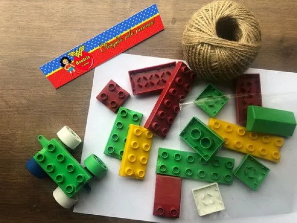 Kit Blocos de Montar Mulher Maravilha Personalizado - artesanato feito à mão por Mi Papelaria Criativa