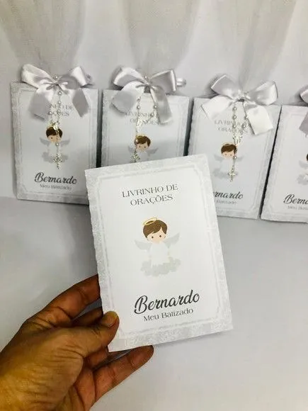Livro de Orações Luxo com Foto para Batismo - foto 2