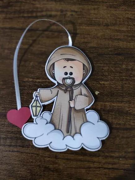 Marcador de Página 08 cm - São Longuinho T - artesanato de Emejhu Personalizados