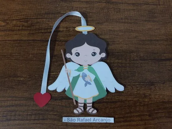 Marcador de Página 10 cm - São Rafael Arcanjo