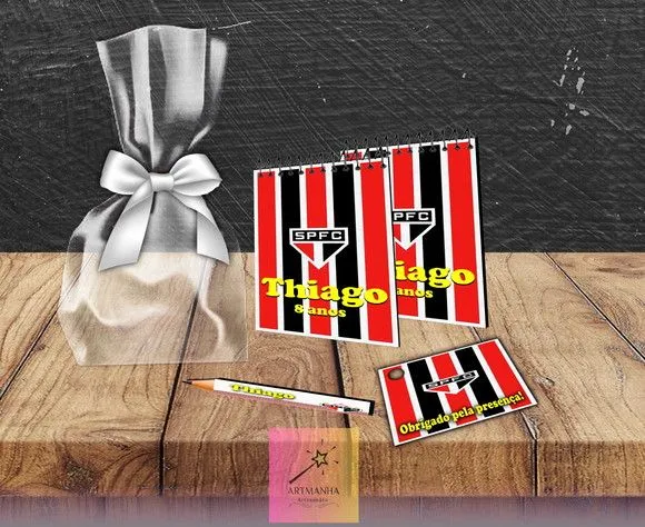 Bloquinho São Paulo Personalizado - feito à mão por Artmanha Lembrancinhas