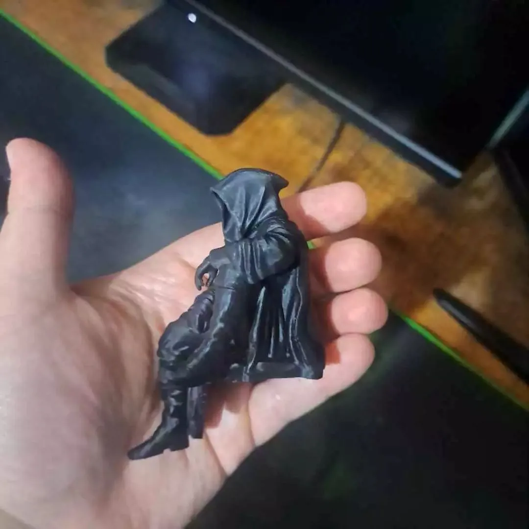 Estátua Morte Encapuzada de Borda/Prateleira - Setup Gamer Dark Fantasy Impressão 3D - foto 5