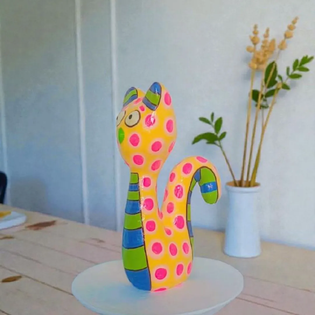 Gato Decorativo em Papel Machê — Frantz Handmade - foto 5