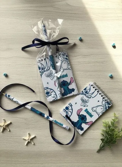 Bloquinho - Stitch Personalizado - artesanato feito à mão por Mi Papelaria Criativa