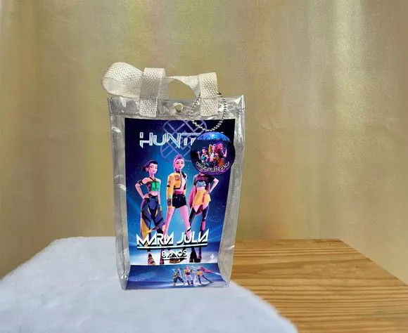 Sacola Transparente Guerreiras do Kpop Personalizado - artesanato de Artmanha Lembrancinhas