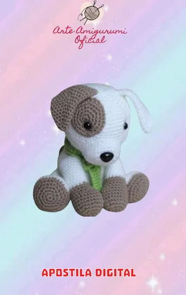 Receita Cachorrinho Amigurumi - feito à mão por Arte Amigurumi Oficial