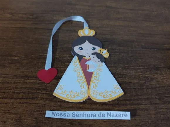 Marcador de Página 13 cm - Nossa Senhora de Nazaré - foto 2