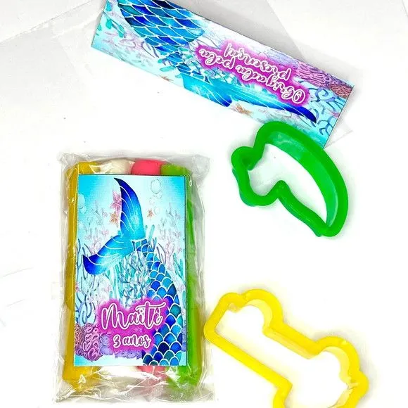 Massinha Modelar Calda de Sereia Personalizada - foto 2