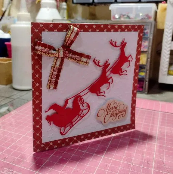 Cartão de Natal - Trenó de Papai Noel - foto 4