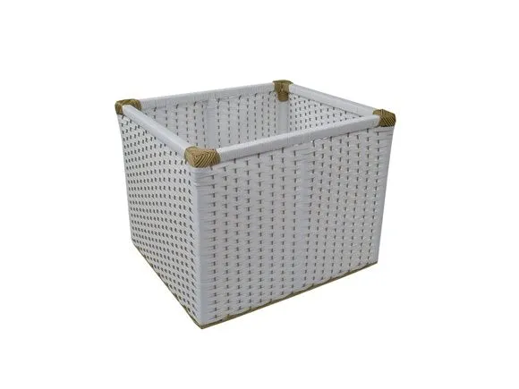 Kit 10 Cestos Organizadores Branco e Preto - artesanato de Mundo Urbano