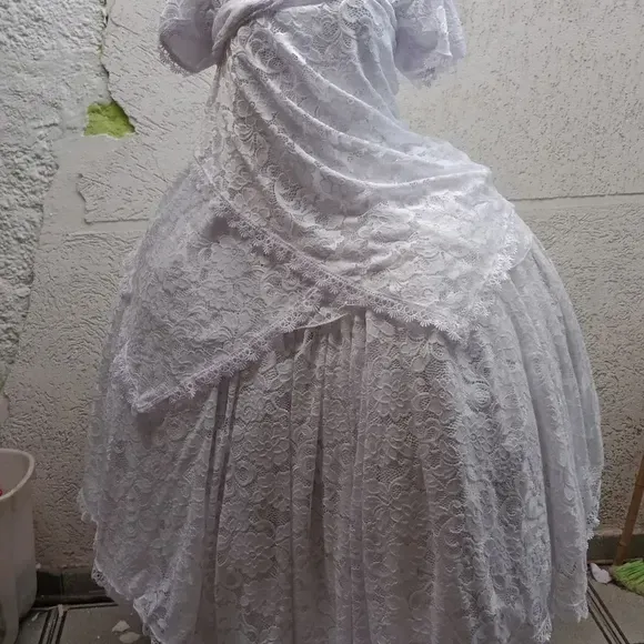 Baiana Branca Completa de Renda - foto 2