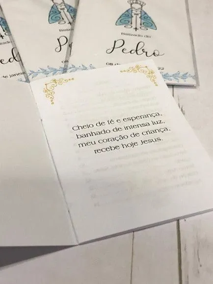 Mini livro de orações para batismo 7x10 - foto 2
