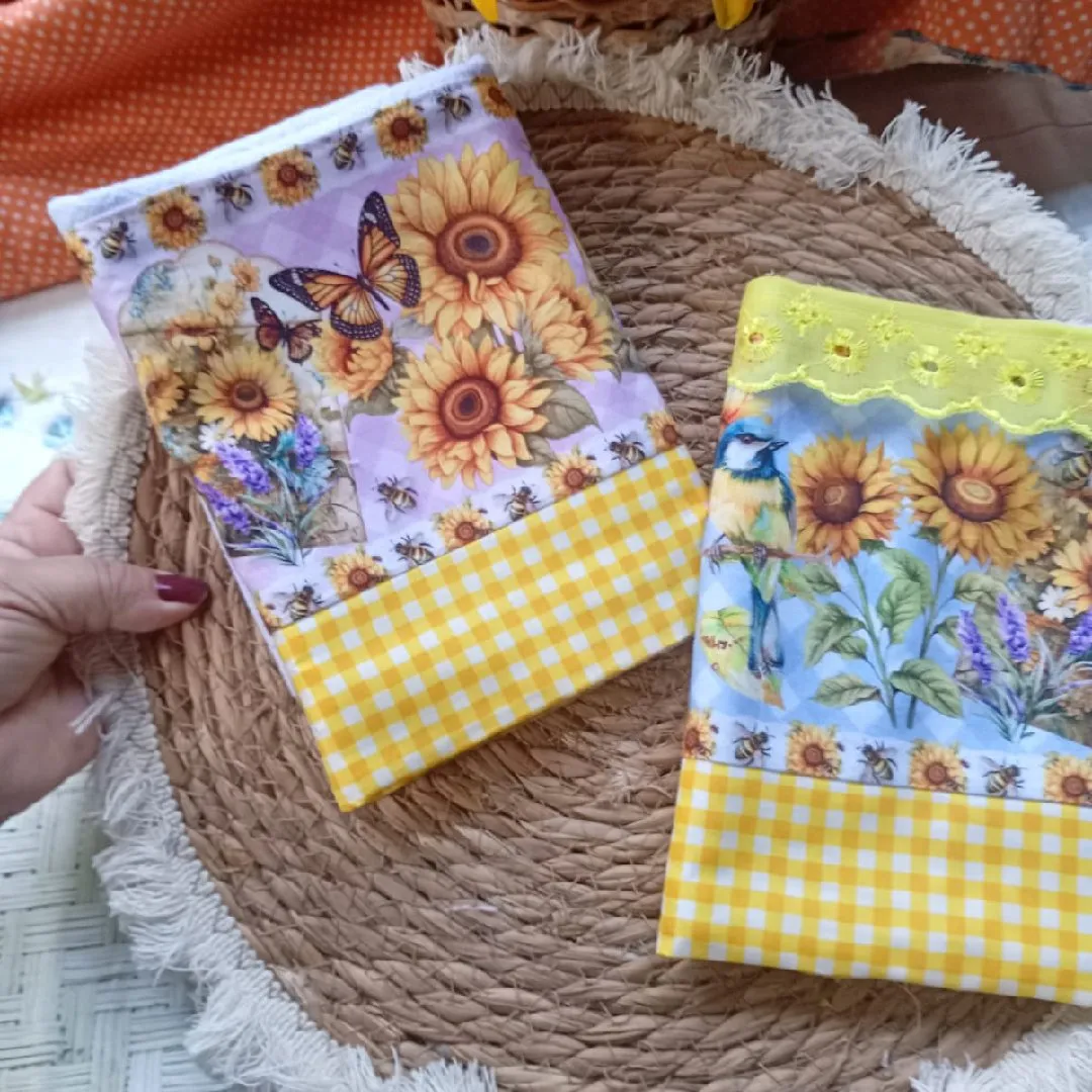 kit 2 pano de prato tema girassol 🌻 - foto 7