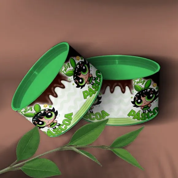 Tubo Lata - Meninas Super Poderosas Docinho Personalizada - feito à mão por Mi Papelaria Criativa
