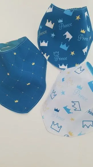 Kit 3 babadores - Príncipe - foto 2