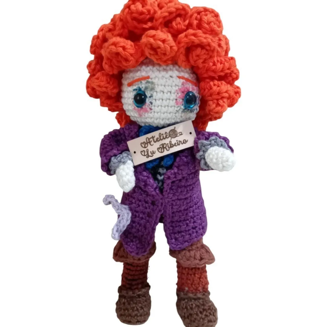 chapeleiro maluco amigurumi