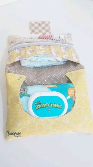 Kit higiene do bebê- Porta fraldas e lenço umedecido - foto 4