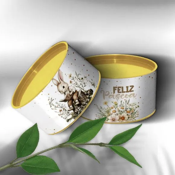 Tubo Lata - Páscoa Personalizada - feito à mão por Mi Papelaria Criativa